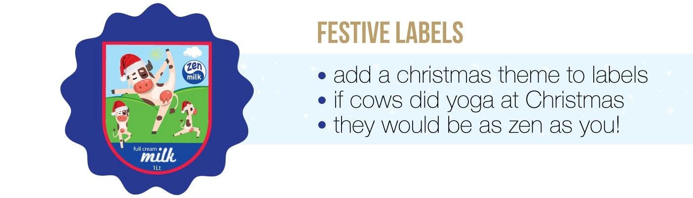 festive labels
