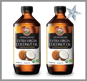 Organic Extra Virgin Coconut Oil labels