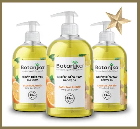 botanika hand sanitiser labels