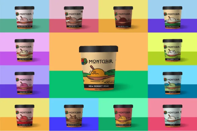 bright pastel packaging