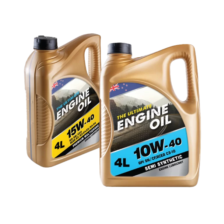 Engine oil labels