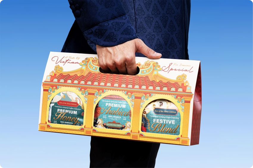 Custom carton box for coffee bags