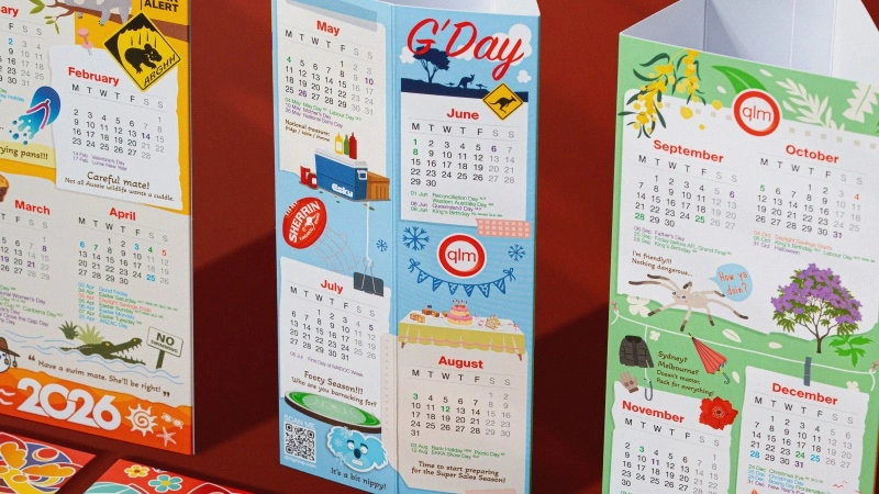 QLM Desktop Paper Calendar