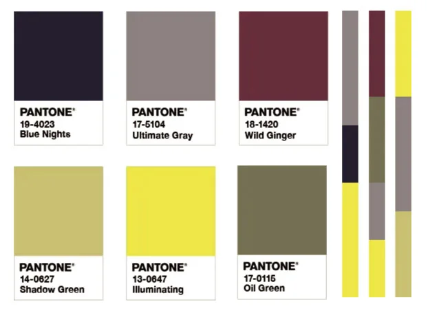 sun and shadow color palette of the year