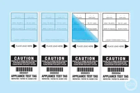 test and tag labels