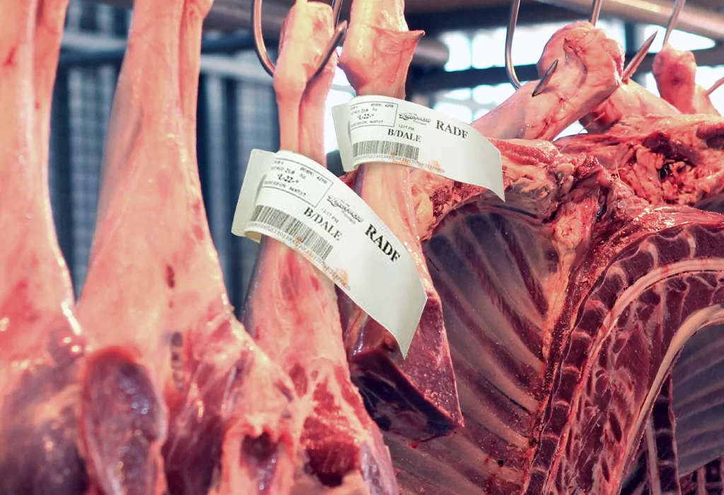 SSCC labels in butchers retail
