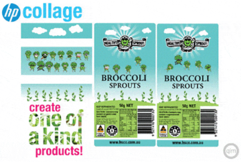 healthy spouts innovative label idea
