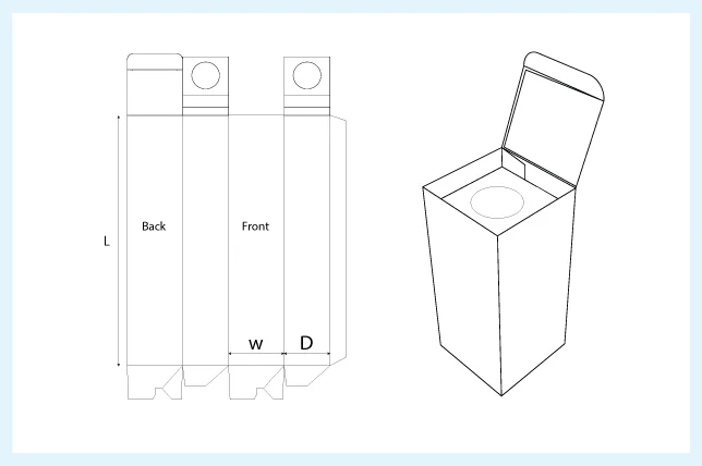 Wine Box With Top Secure