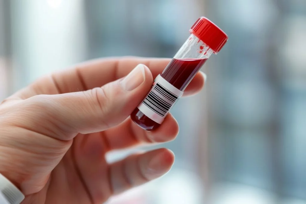 Blood test labels