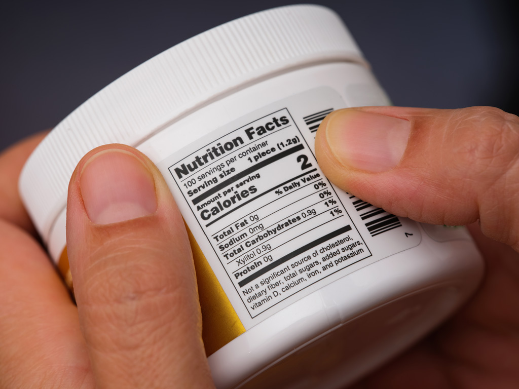 nutritional labels