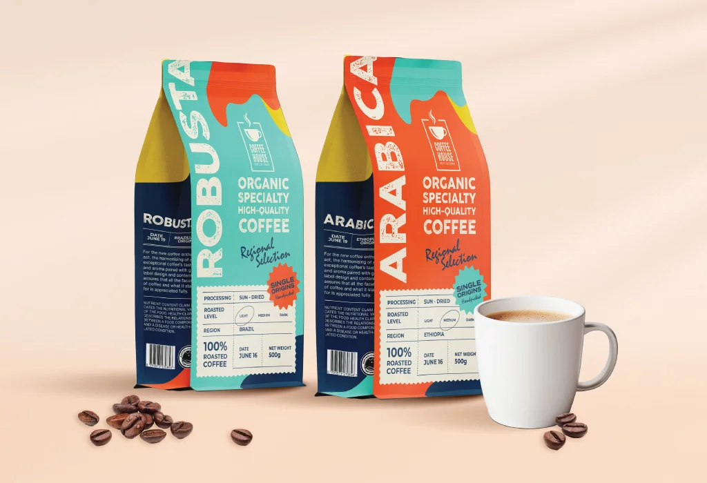 Stand up coffee pouches from QLM Group