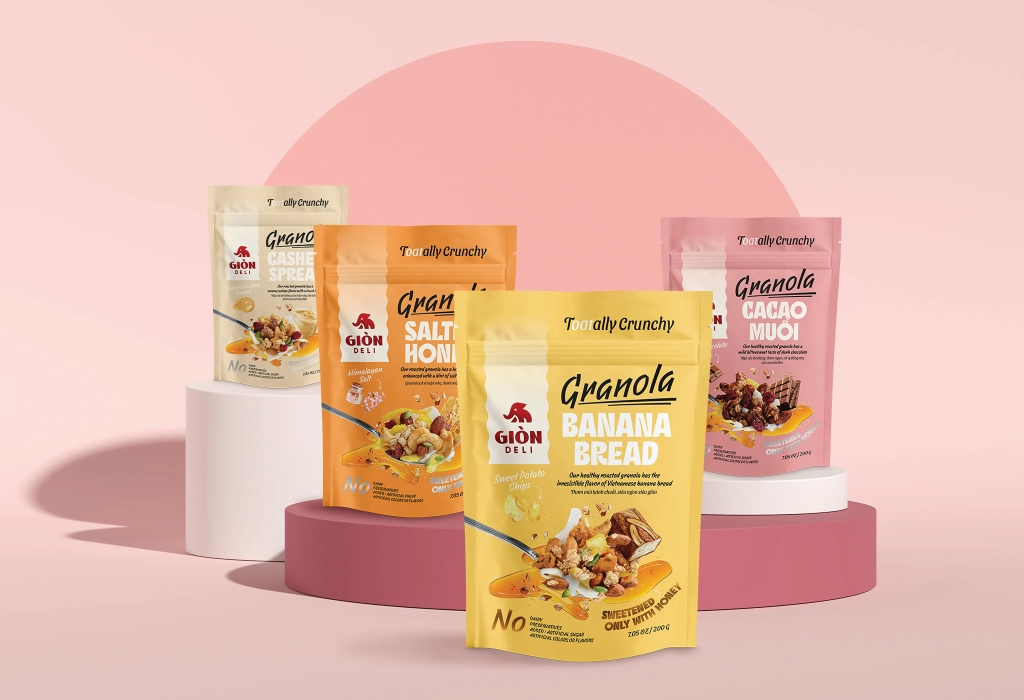 Túi zip cao cấp cho hạt và granola